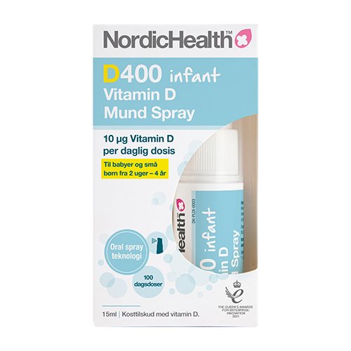 Nordic Health | D400 Infant Vitamin D | Mundspray | 15 ml