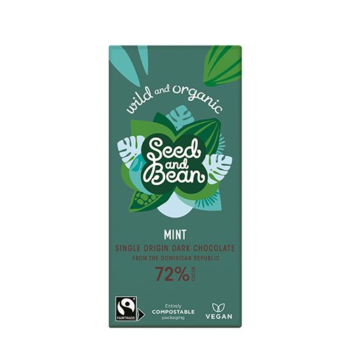 Seed & Bean | Økologisk Chokolade m/Mint | 85 g
