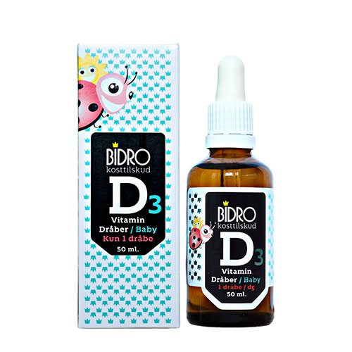 Bidro | D3 vitamin | Dråber til baby