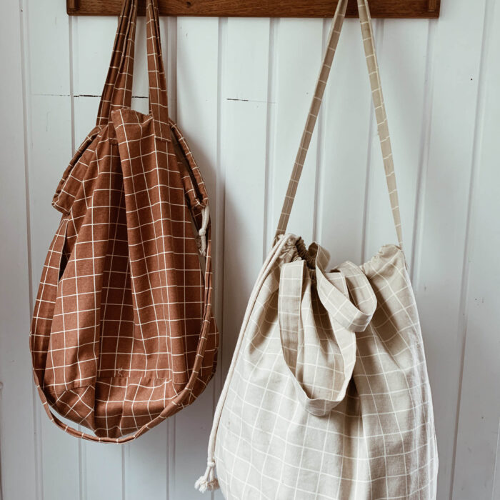 Haps Nordic | Shoppingbag |Terracotta Check