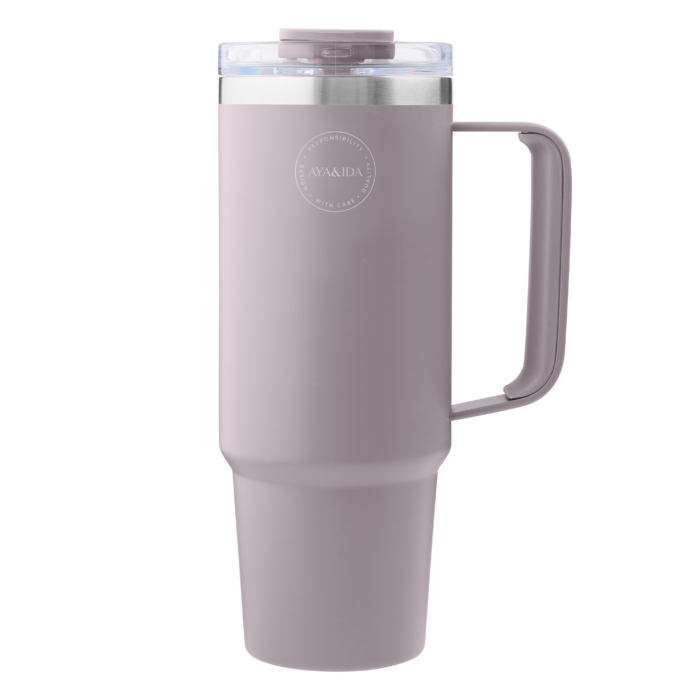 AYA & IDA | Thermo Cup with Straw | Lavender | 885 ml